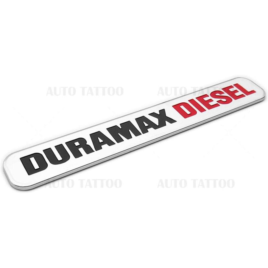 うのにもお得な 2X 6.6l Duramax Die-sel Allison Emblem Fender Door Hood Tailgate Decal Badge Nameplate Letter Replacement for Badges Silverado 2500 3500 HD (Chrome