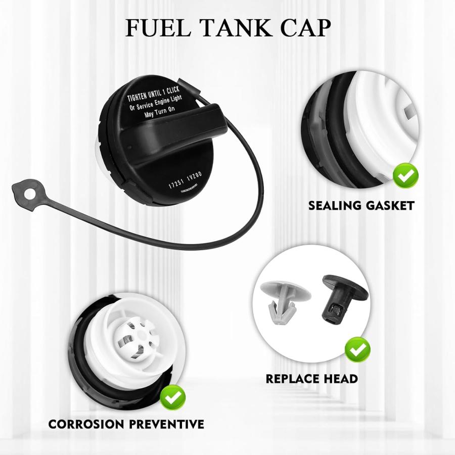 公式売上 Beypovk Gas Cap Fuel Cap Replacement OEM #17251-3JA0A 17251-9BD0E Car Accessories Fuel Tank Filler Cap Compatible with Nissan Frontier Murano