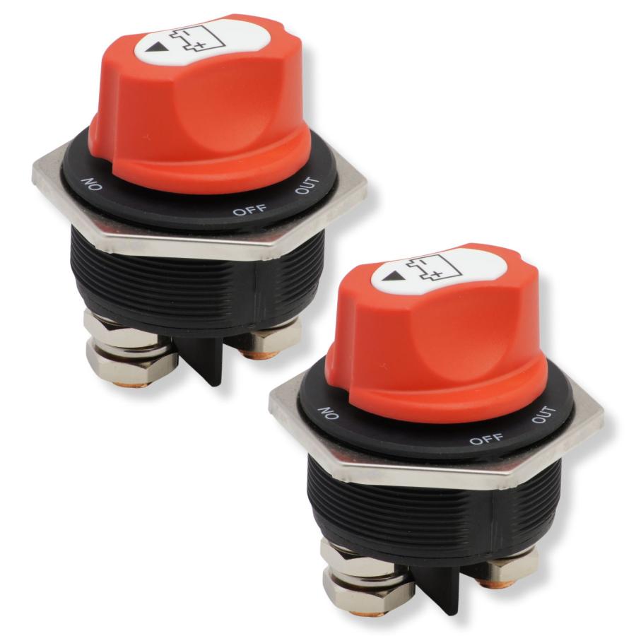 バッテリー キルスイッチ 32V DC 300A 2個セット カットターミナル