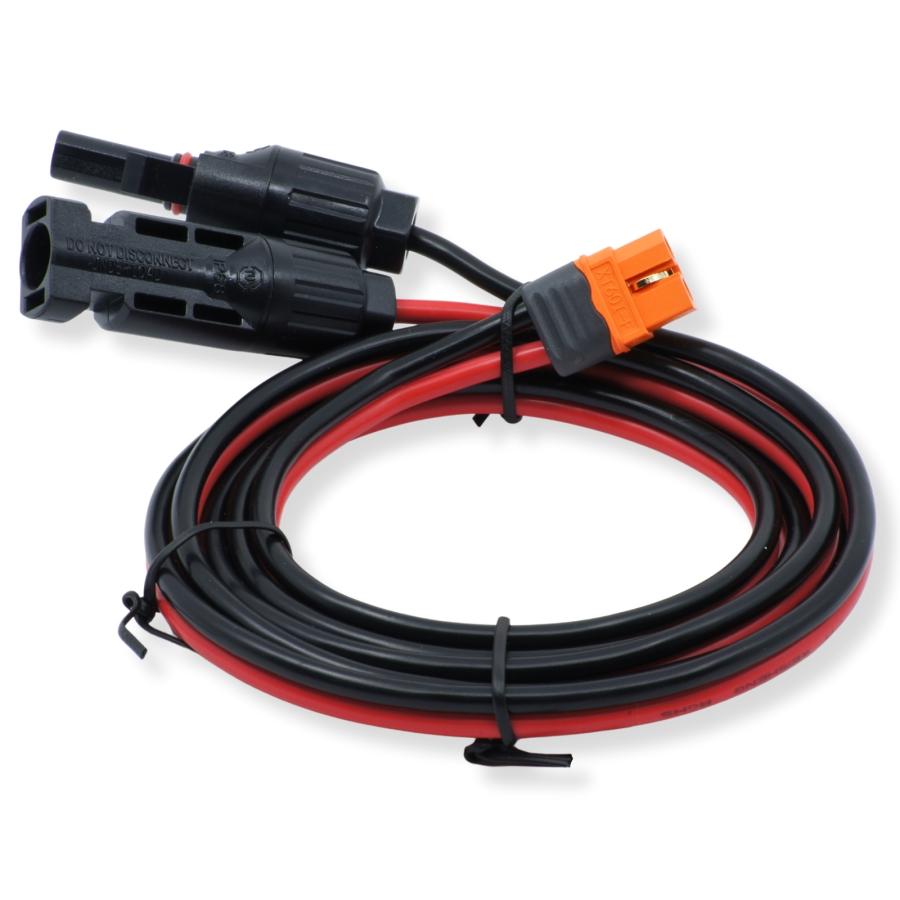 12AWG 13A ポータブル電源充電用ケーブル 1.5m MC4からXT60iポート