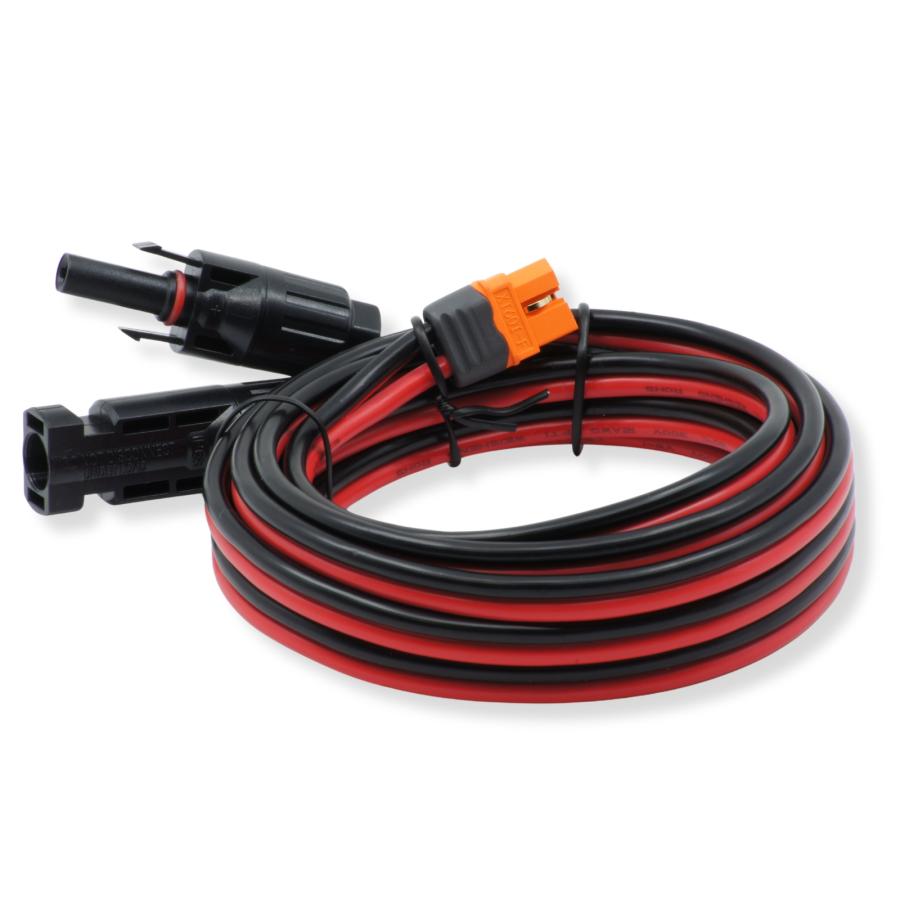 12AWG 13A ポータブル電源充電用ケーブル 3m MC4からXT60iポート 太陽