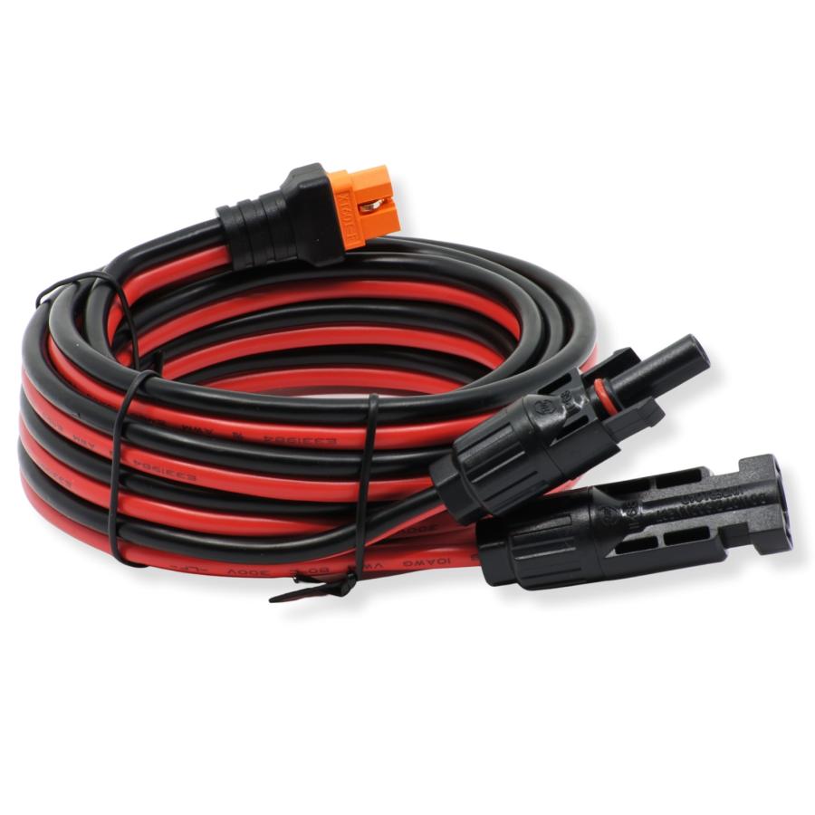 10AWG 20A ポータブル電源充電用ケーブル 3m MC4からXT60iポート 太陽