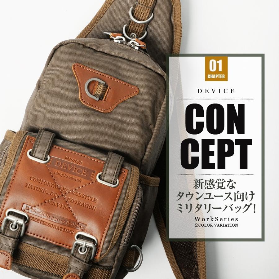 DEVICE（デバイス） ボディバッグ メンズ ワンショルダー ショルダー