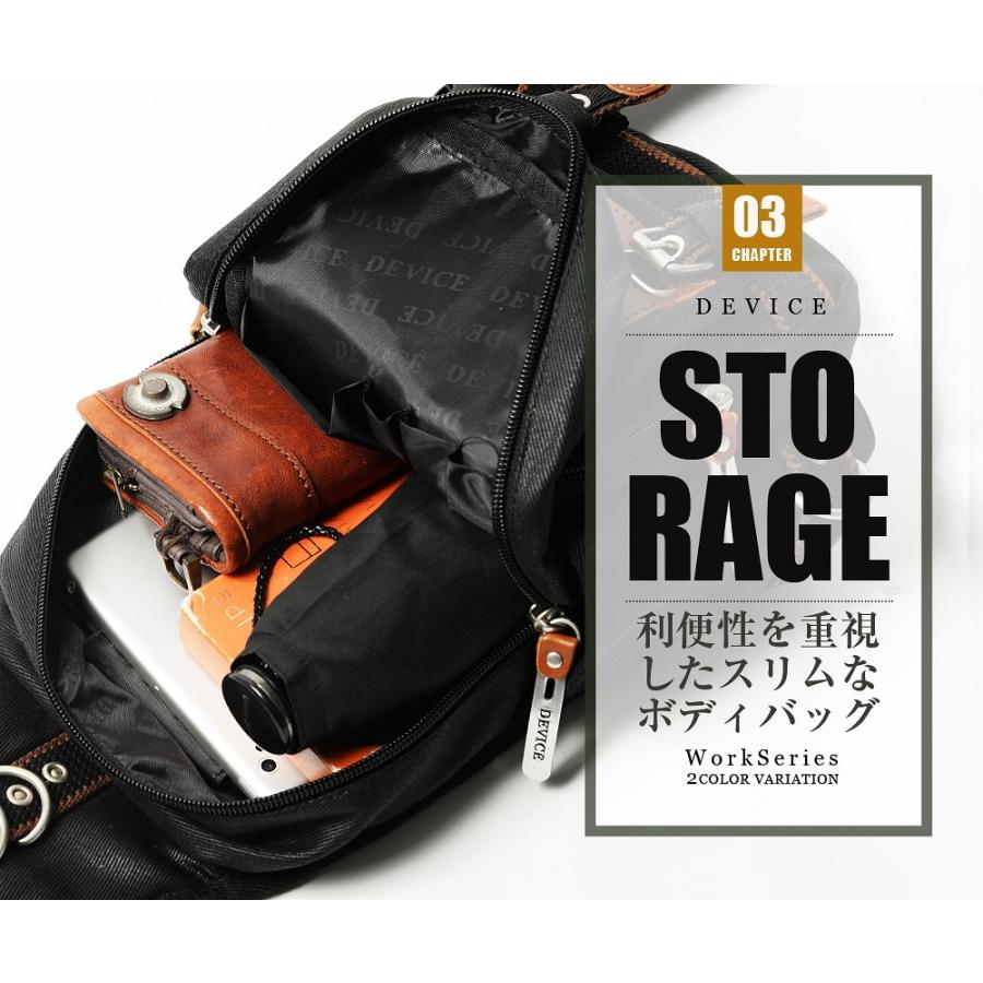 DEVICE ボディバッグ メンズ ワンショルダー ショルダーバッグ