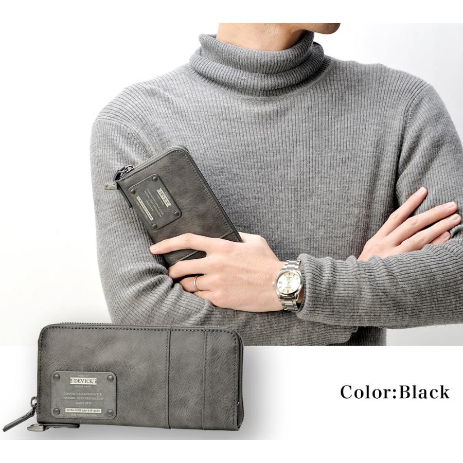長財布 メンズ 財布 ラウンドファスナー PUレザー ブランド デバイス DEVICE ウォレット さいふ 40代 50代 30代 新生活 | DEVICE | 05