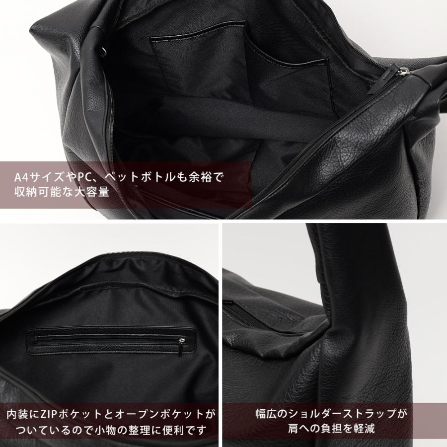 DEVICE ショルダーバッグ フェイクレザー バケットバッグ 大人