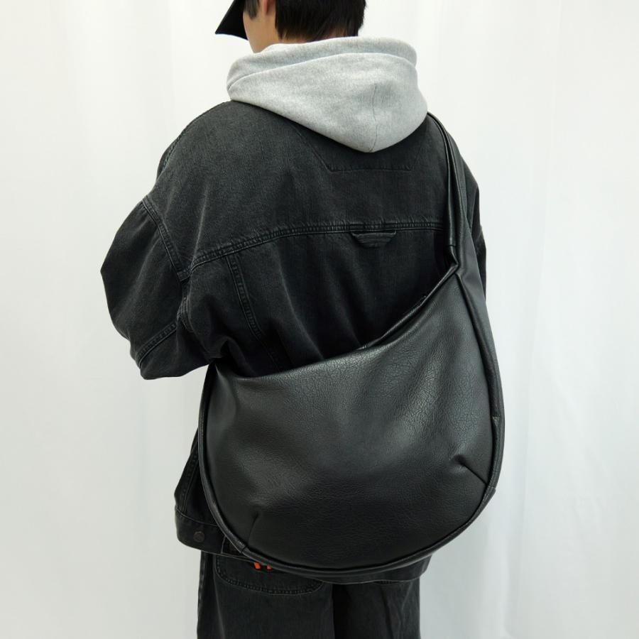 DEVICE ショルダーバッグ フェイクレザー バケットバッグ 大人