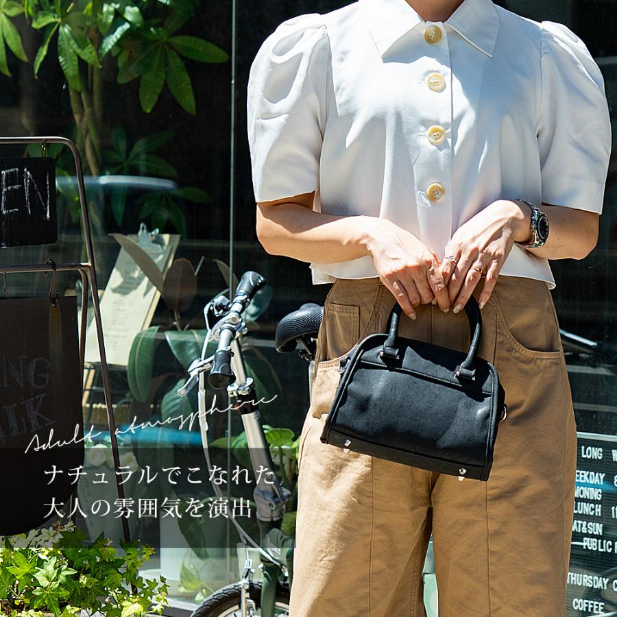 DEVICE ミニボストン ショルダーバッグ ハンドバッグ 2way フェイク