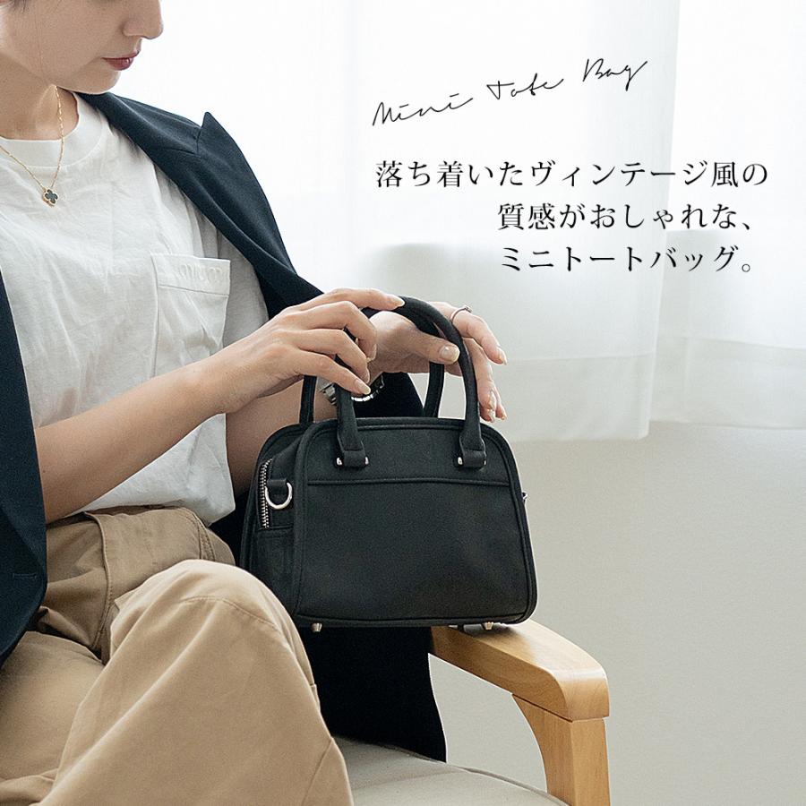 DEVICE ミニボストン ショルダーバッグ ハンドバッグ 2way フェイク