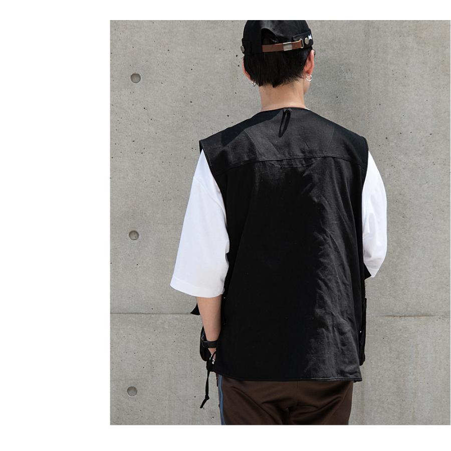 【新品未使用】MIREPOIX オーバーシルエットベスト ブラック 新品未使用】MIREPOIX オーバーシルエットベスト ブラック