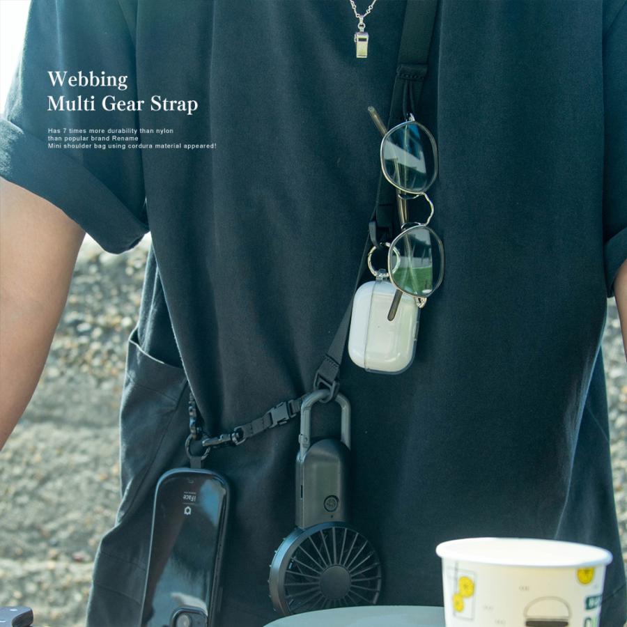肖戦 テクニカルツイル 小物入れバッグ&斜め掛けスマホクリップ　5点セット❣️ DEVICE＋ WEBBING MULTI GEAR STRAP ギアストラップ スマホ