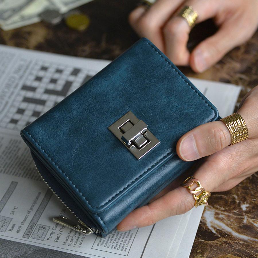 財布 レディース メンズ ミニ財布 小銭入れ 折り財布 可愛い 二つ折 三