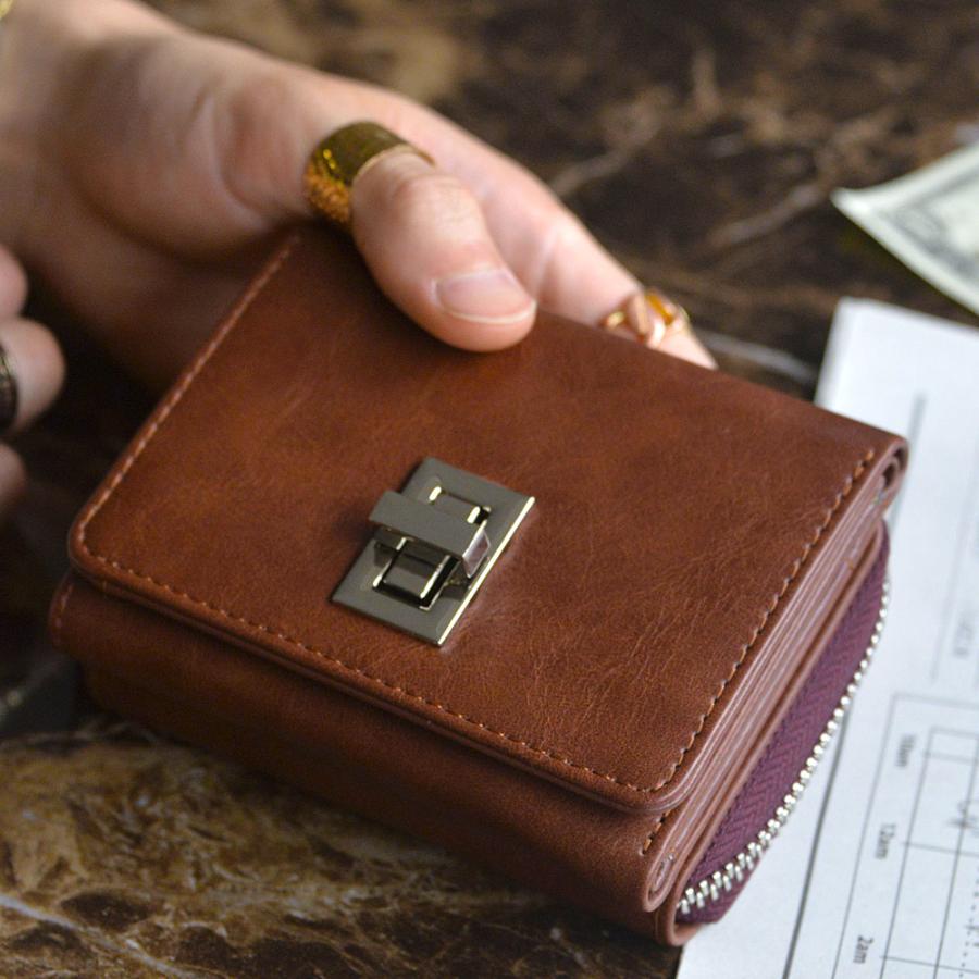 財布 レディース メンズ ミニ財布 小銭入れ 折り財布 可愛い 二つ折 三