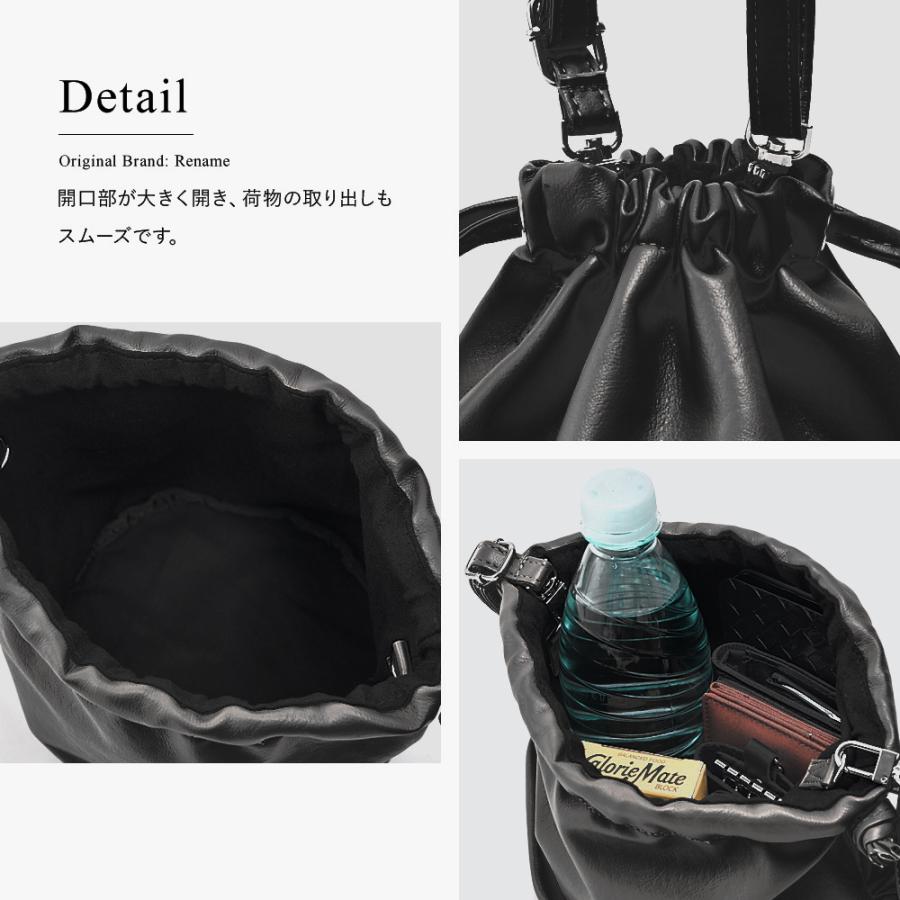 巾着 バッグ ポーチ ショルダーバッグ ブランド Rename バック