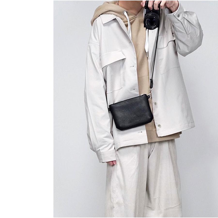 ショルダーバッグ サコッシュ 合皮 フェイクレザー バッグ