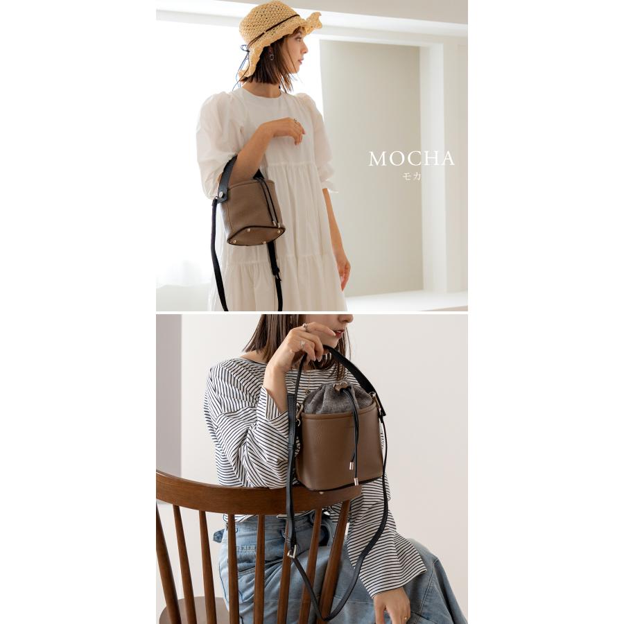 ショルダーバッグ 2way 巾着 バッグ レディース ハンドバッグ 小さめ