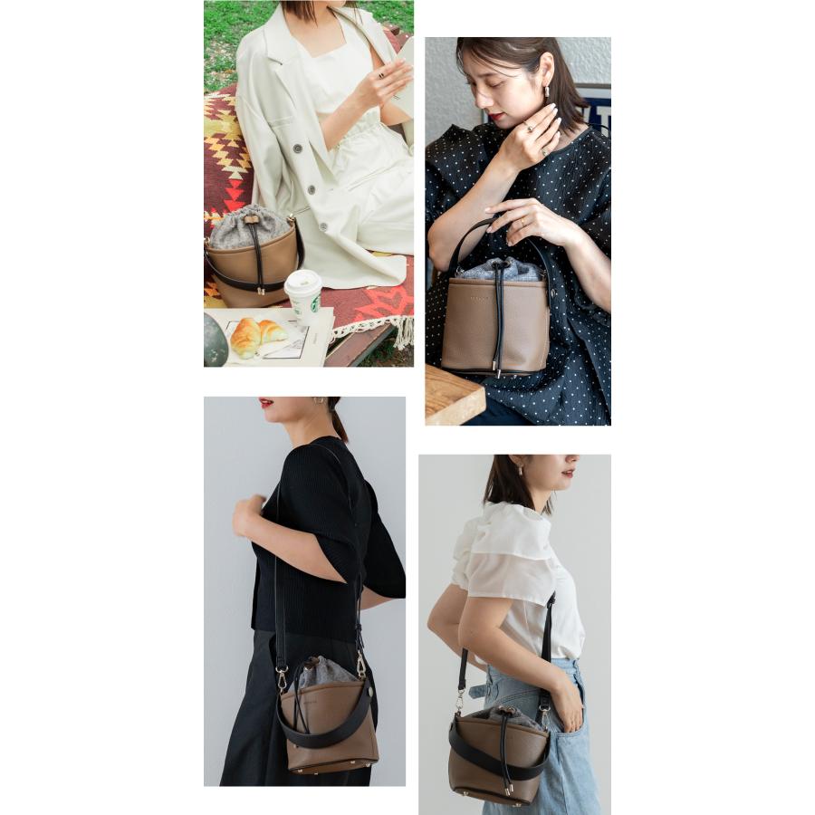 ショルダーバッグ 2way 巾着 バッグ レディース ハンドバッグ 小さめ