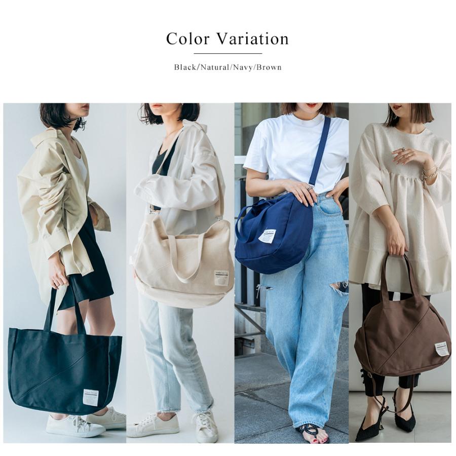 ショルダーバッグ キャンバス レディース 帆布 2way トートバッグ