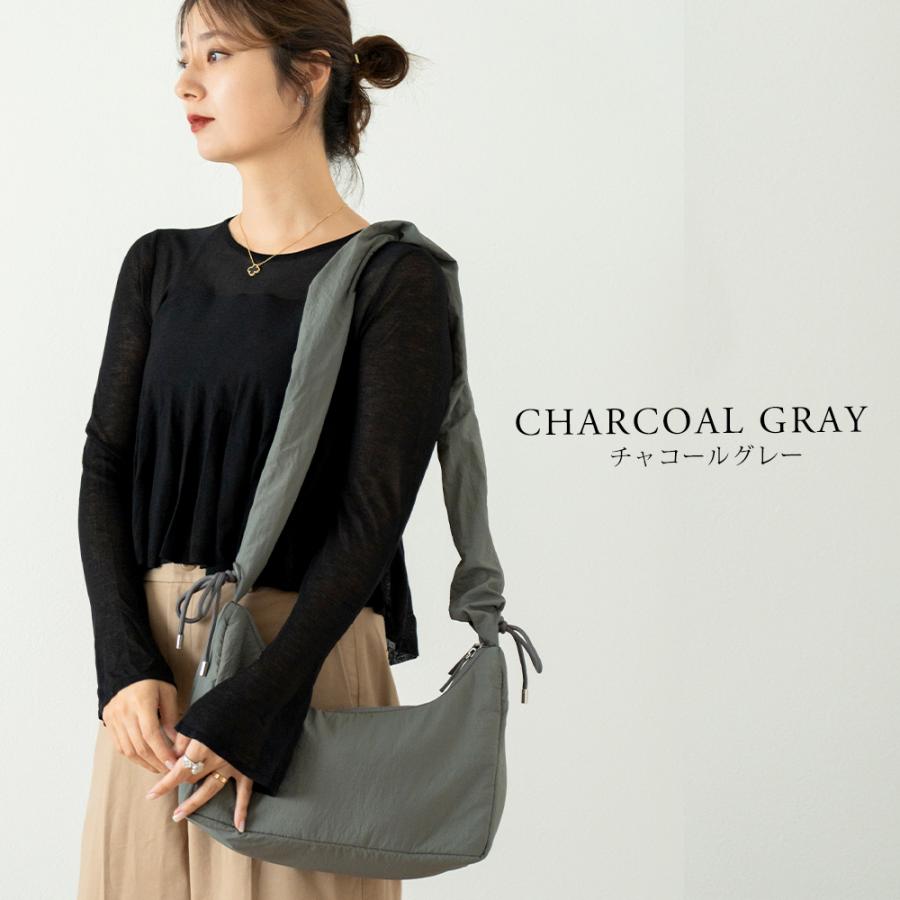 side gather bag／コーデュラ チャコールグレー 