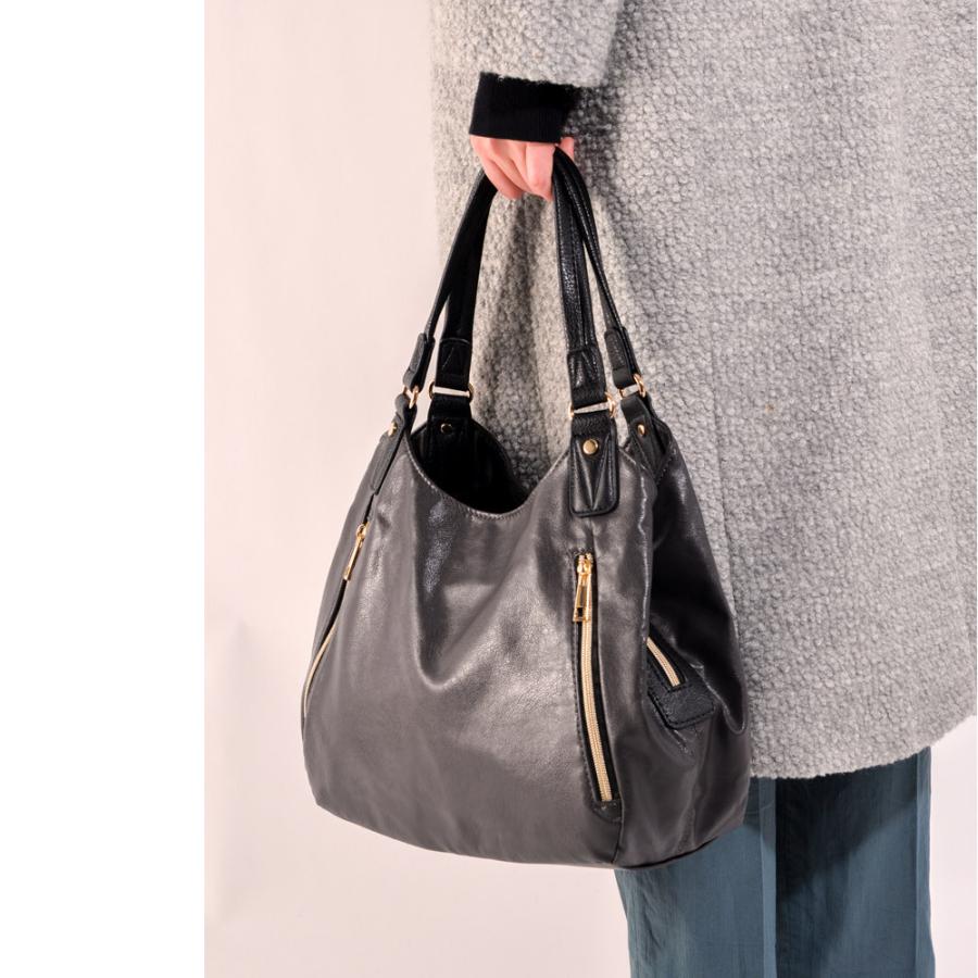 トートバッグ バッグ レディース フェイクレザー 大学生 カジュアル シンプル 通勤 通学 大容量 A4 新生活 |  | 02