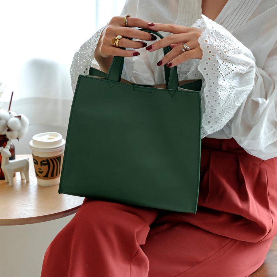 トートバッグ レディース バッグ 小さめ フェイクレザー 母の日 通勤 大容量 無地 カジュアル ミニ バック Rename ブランド かわいい |  | 10