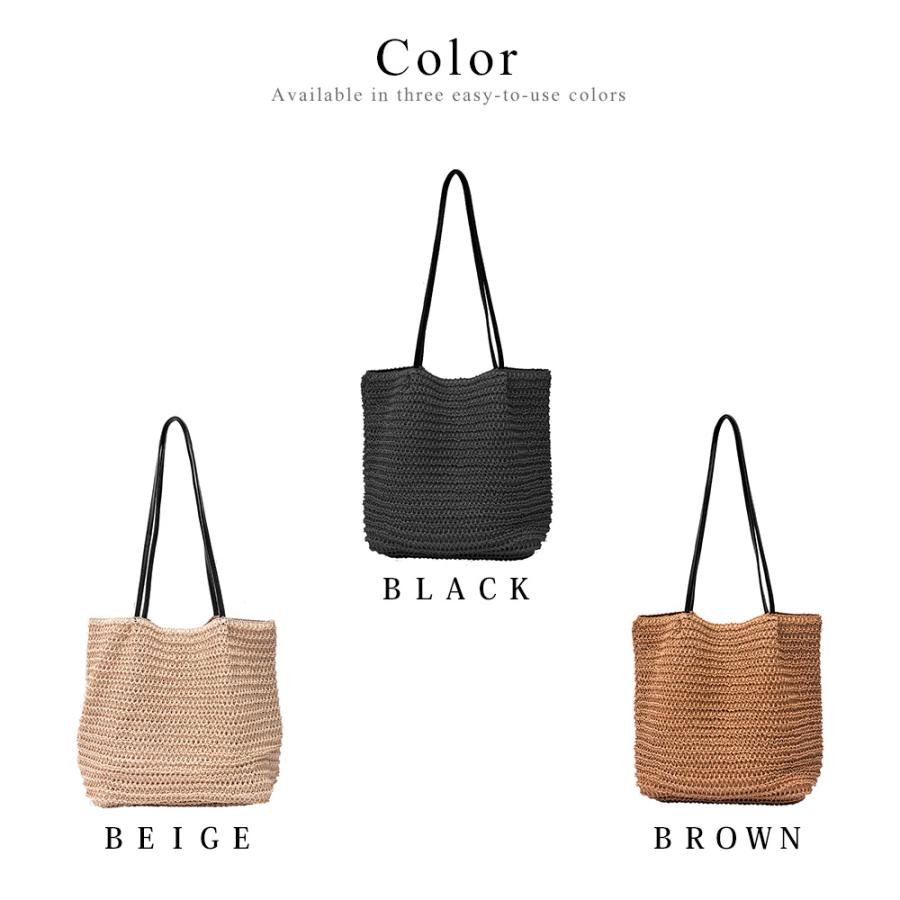 かごバッグ レディース トートバッグ ペーパーバッグ かわいい おしゃれ 超軽量 軽い 大きめ 大容量 通勤 通学 ハンドバッグ カゴバッグ 籠 編み |  | 14