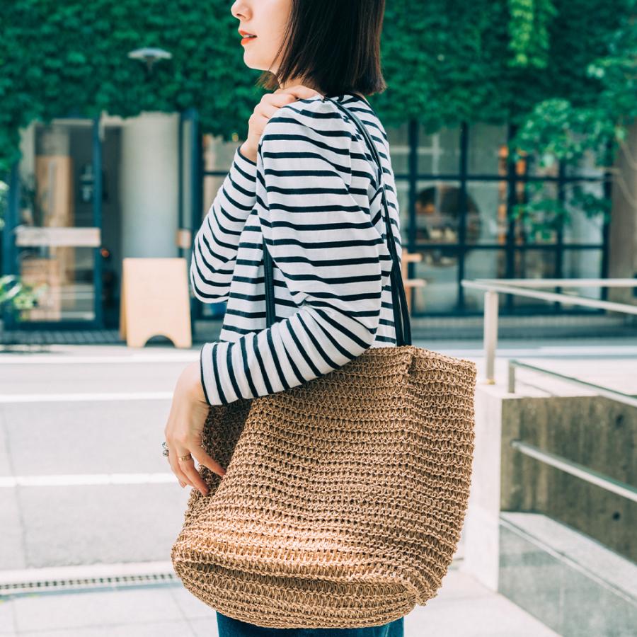 かごバッグ レディース トートバッグ ペーパーバッグ かわいい おしゃれ 超軽量 軽い 大きめ 大容量 通勤 通学 ハンドバッグ カゴバッグ 籠 編み |  | 10