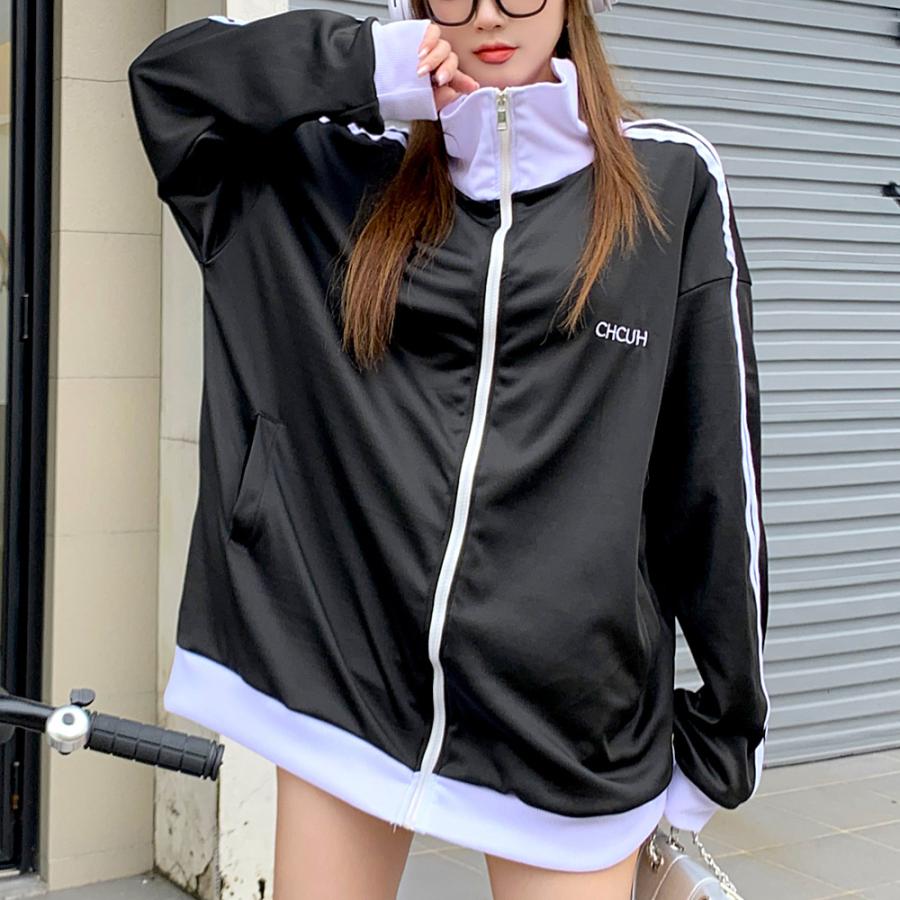ジャケット ジャージ レディース スウェット トレーナー 韓国