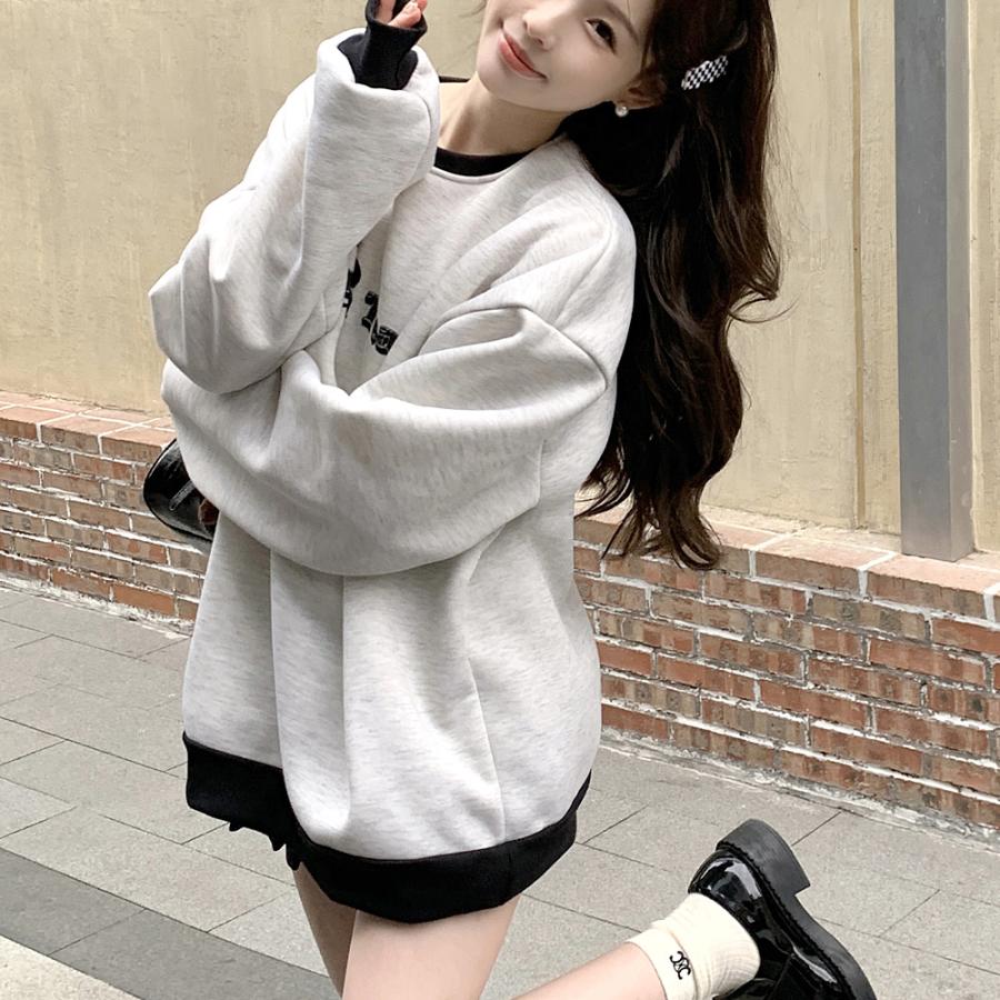 トレーナー レディース プルオーバー メンズ 韓国ファッション 大きい