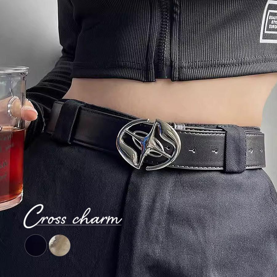 ベルト レディース ユニセックス おしゃれ バックル シルバー 細 細身