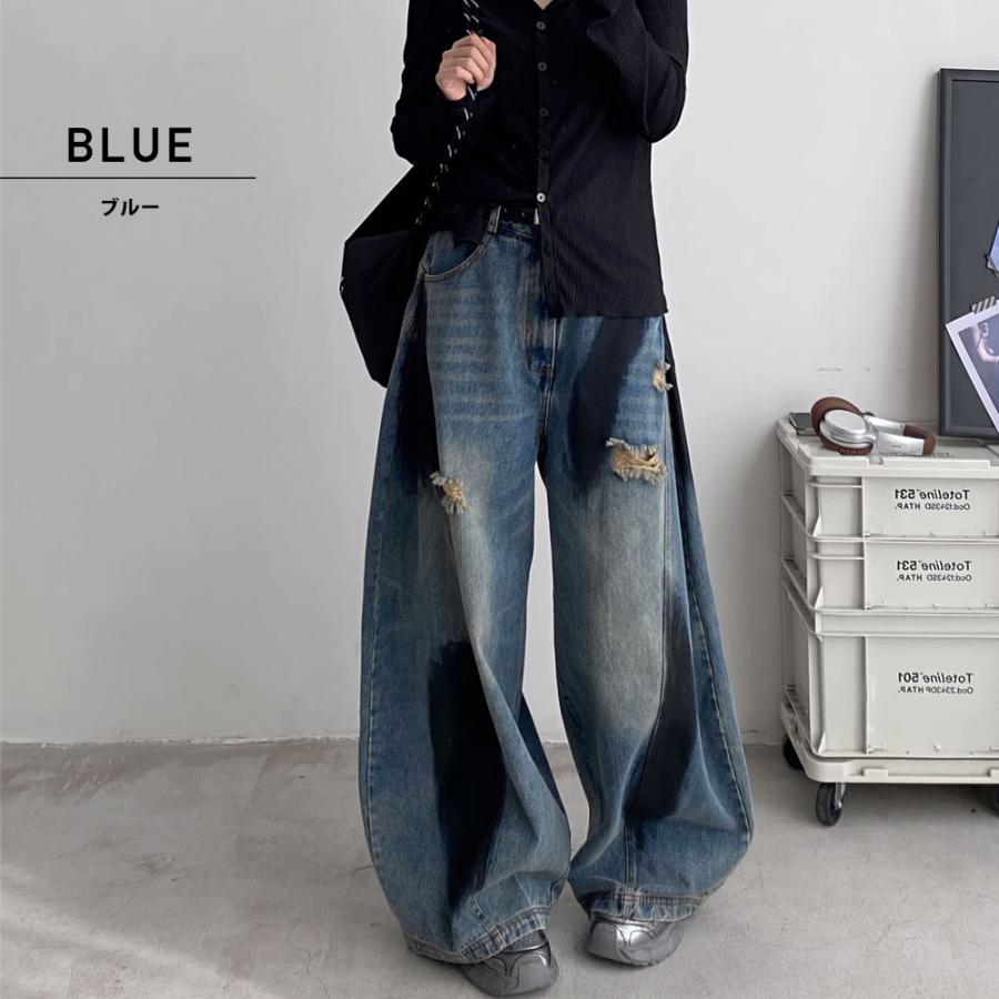 希少！New type 09/10 限定品 カラフルペイントデニムパンツ 希少！New type 09/10 限定品 カラフルペイントデニムパンツ