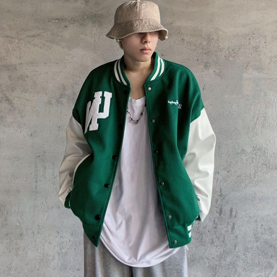 スタジャン レディース アウター ビッグシルエット オーバーサイズ