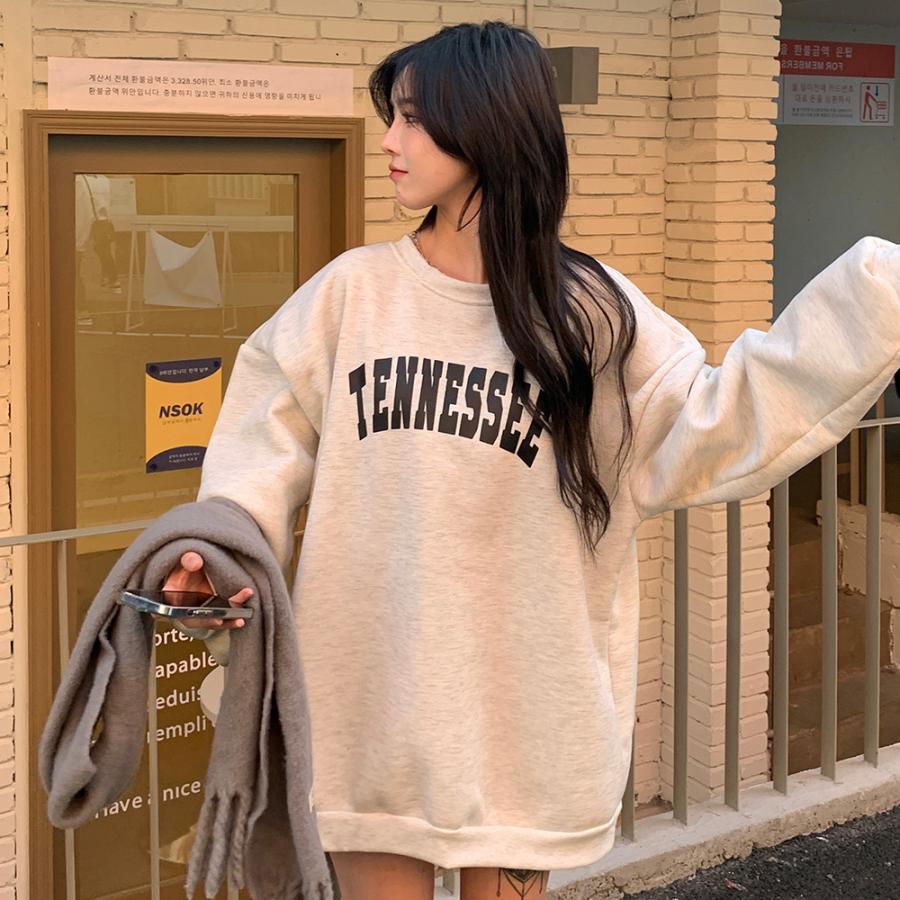 トップス トレーナー スウェット ビックサイズ ワイド ラフ カジュアル デイリー  韓国 韓国ファッション 秋 ストリート 楽天市場】スウェット トレーナー クルーネック レディース
