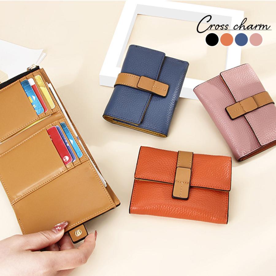 三つ折り財布 レディース 使いやすい かわいい 人気 おすすめ 可愛い 薄い おしゃれ 革 カードたくさん 韓国 金運 軽量 コンパクト 風水 ミニ Ta659w Crosscharm 通販 Yahoo ショッピング