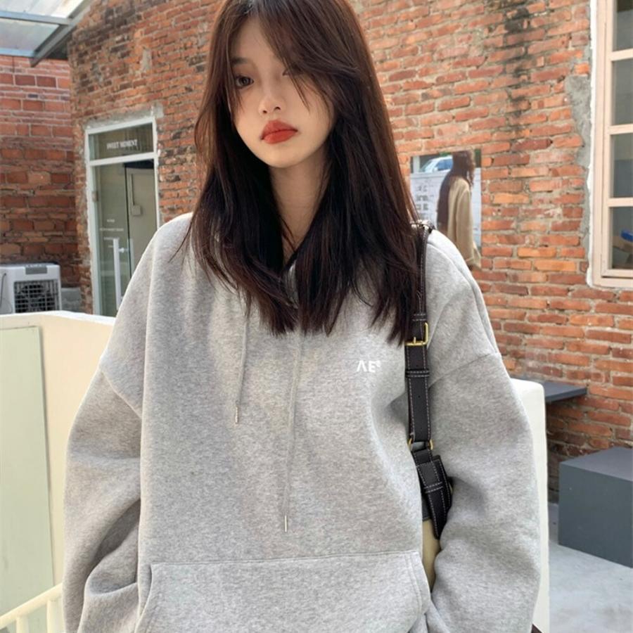 パーカー フーディ トレーナー レディース メンズ スウェット 韓国ファッション 大きいサイズ トップス 冬 ビックシルエット ビッグパーカー |  | 11