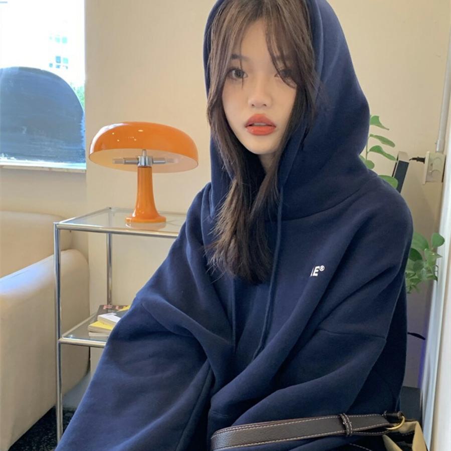 パーカー フーディ トレーナー レディース メンズ スウェット 韓国ファッション 大きいサイズ トップス 冬 ビックシルエット ビッグパーカー |  | 14