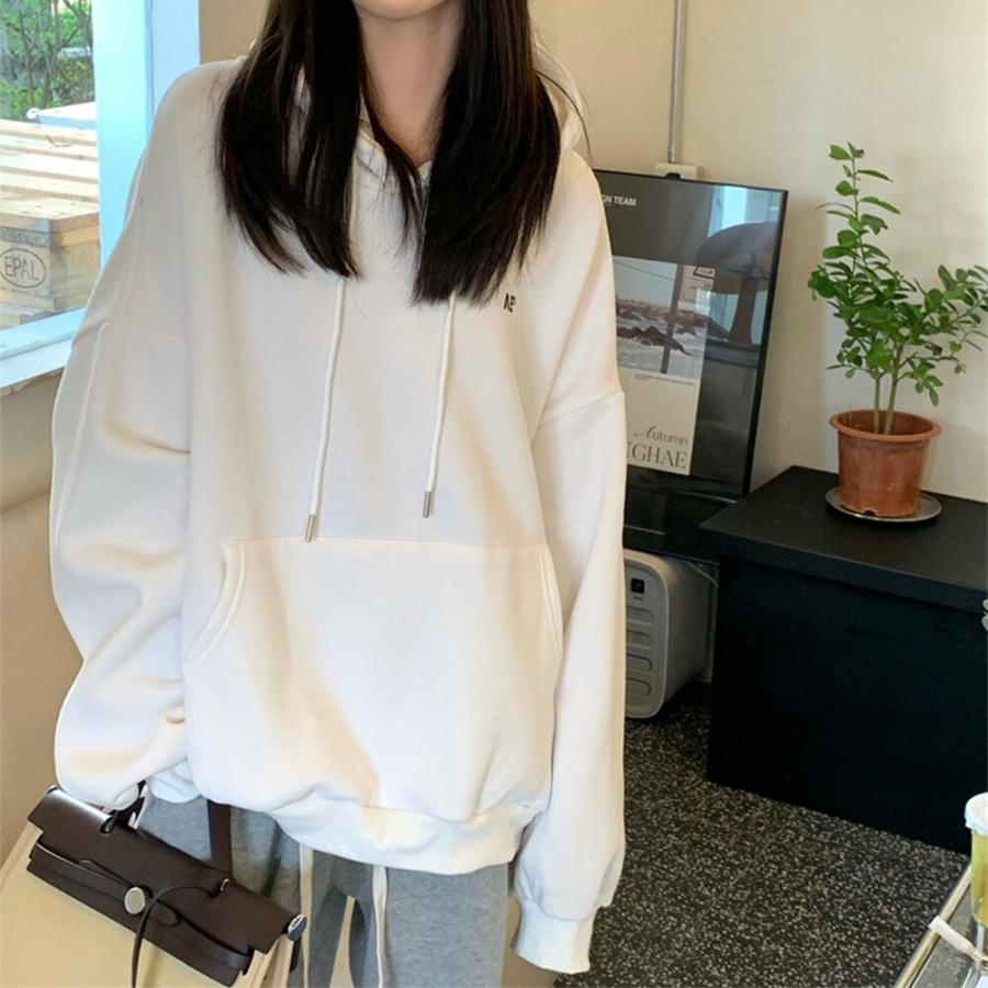 パーカー フーディ トレーナー レディース メンズ スウェット 韓国ファッション 大きいサイズ トップス 冬 ビックシルエット ビッグパーカー |  | 07