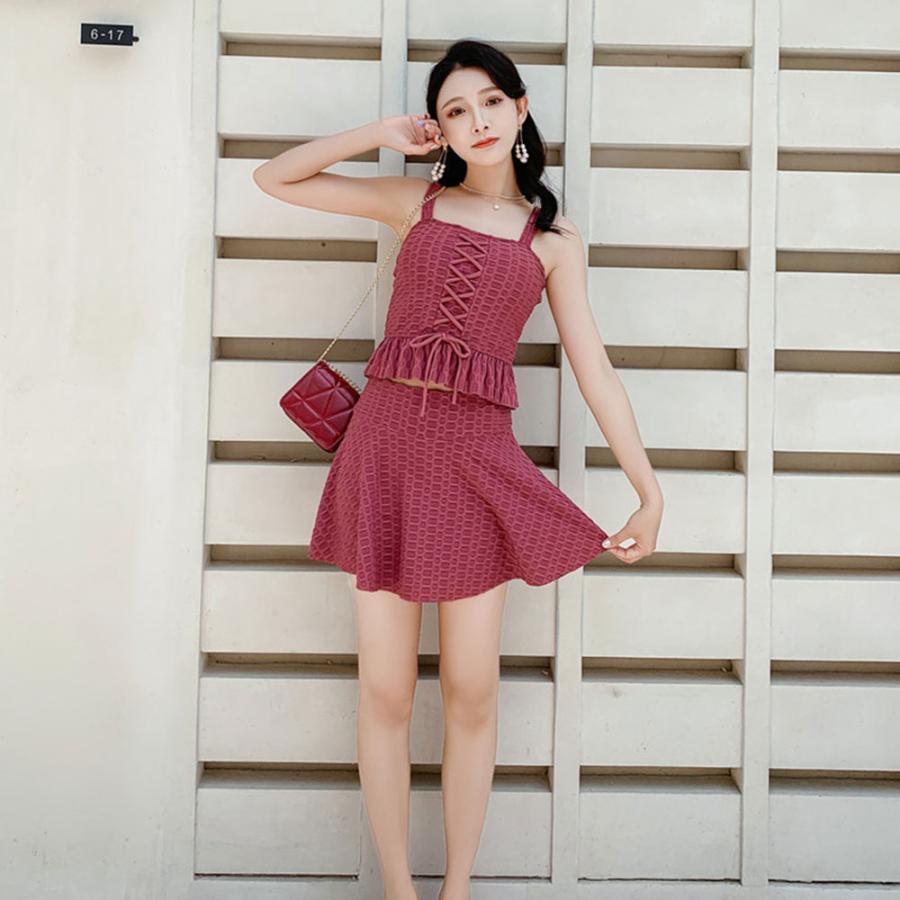 水着セット レディース 体型カバー 水着 セパレート キュロット ビキニ