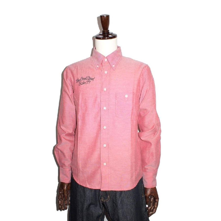 西海岸系ストリートスタイル Griffin Tamer バックシシュウ長袖シャツ メンズシャツ ボタンダウンシャツ ピンク Rm 6313 クロスチョップ 通販 Yahoo ショッピング