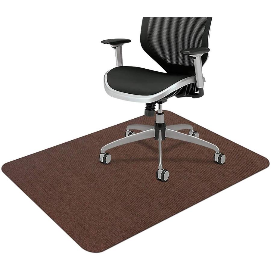 デスク チェアマット ずれない フローリング 椅子 床 保護マット 傷防止 滑り止め 丸洗い可能 カット可能 吸音 幅広く使える フロアマット ブラウン 140x90cm Didian クロスカウンター 通販 Yahoo ショッピング