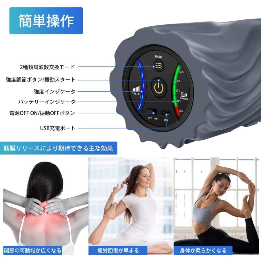 翌日発送 進化版 Usb充電式電動フォームローラー 振動筋膜マッサージポール リリースストレッチ5段階振動速度可調整 ストレッチ器具 ヨガポール Mask38 クロスカウンター 通販 Yahoo ショッピング