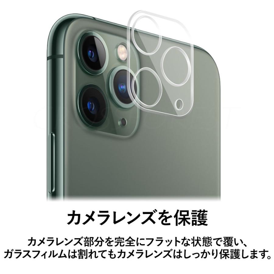 クロスフォレスト iPhone 11 Pro / Pro Max 用 カメラレンズ保護 ガラスフィルム 2枚セット カメラ保護フィルム カメラカバー レンズ保護 透明クリア｜crossforest｜02