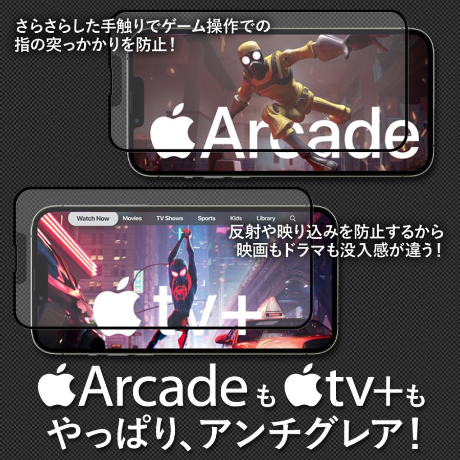 クロスフォレスト iPhone 14 Plus (6.7インチ) 用 アンチグレア 液晶保護 ガラスフィルム |  | 02