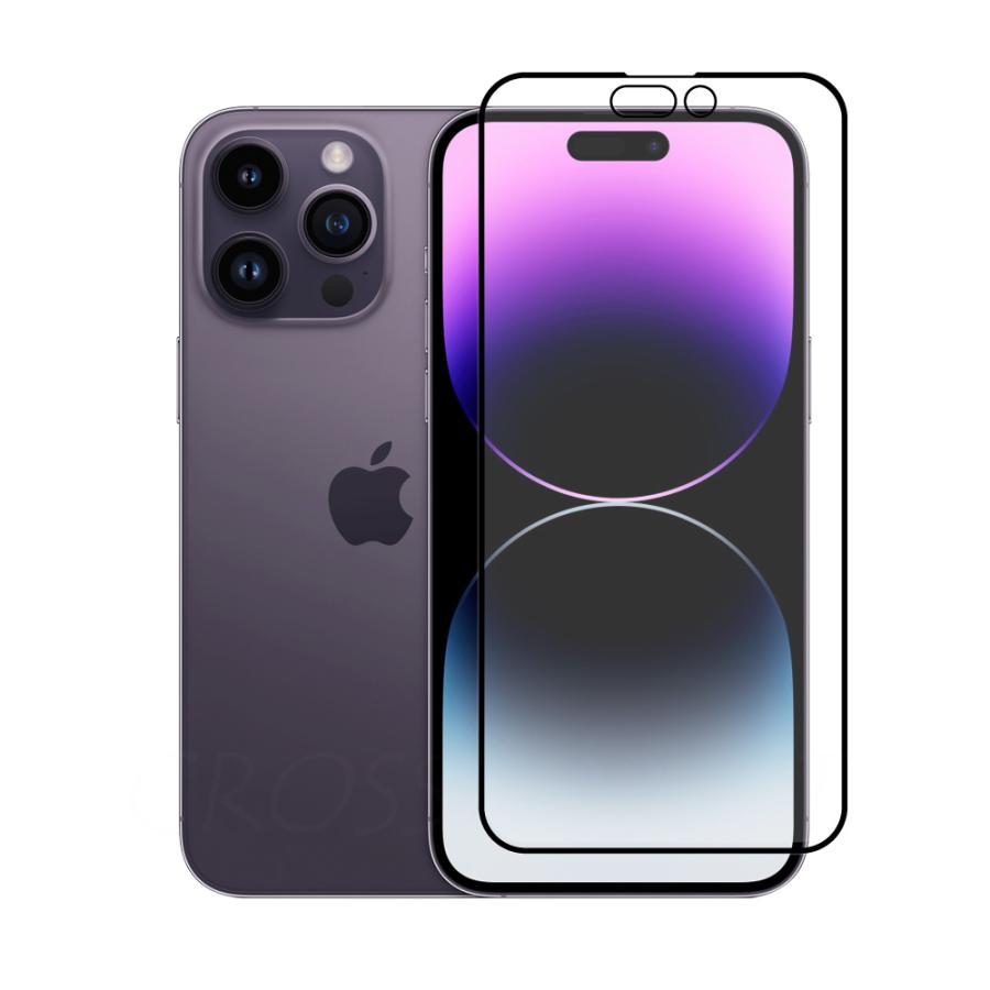 クロスフォレスト iPhone 14 Pro Max (6.7インチ) 用 アンチグレア 液晶保護 ガラスフィルム | 