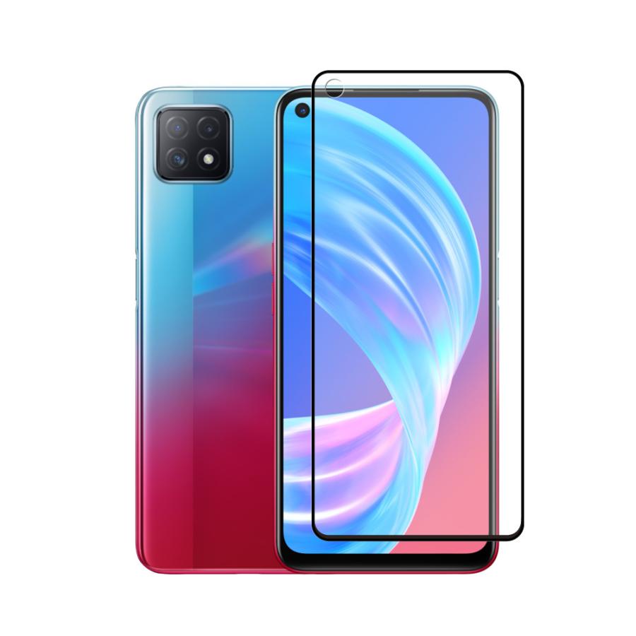 クロスフォレスト OPPO A73 5G 用 アンチグレア 液晶保護 ガラス