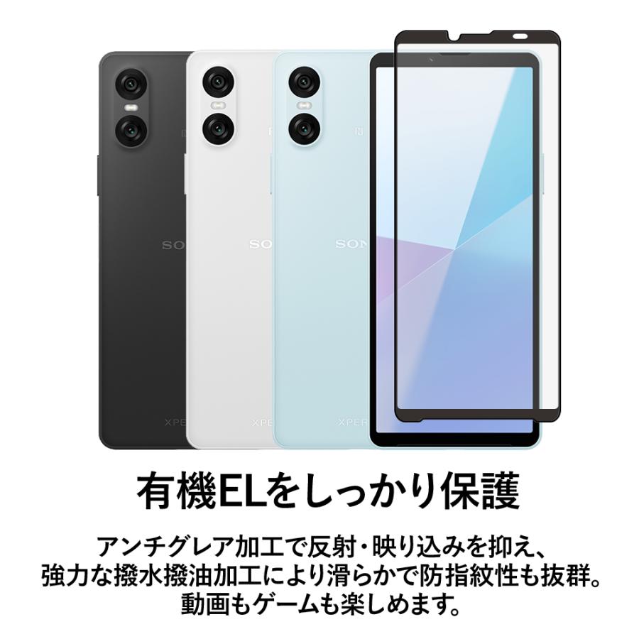クロスフォレスト XPERIA 10 VI 用 アンチグレア 液晶保護 ガラスフィルム |  | 01