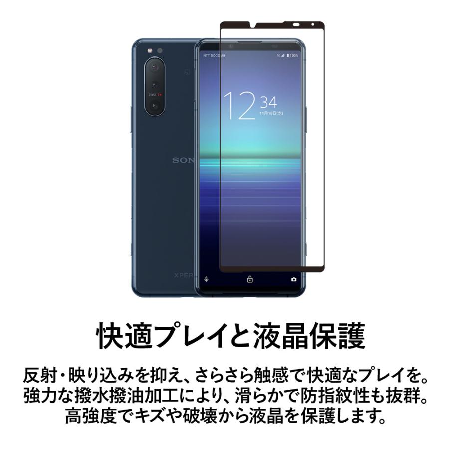 クロスフォレスト XPERIA 5 II 用 アンチグレア 液晶保護 ガラスフィルム |  | 02