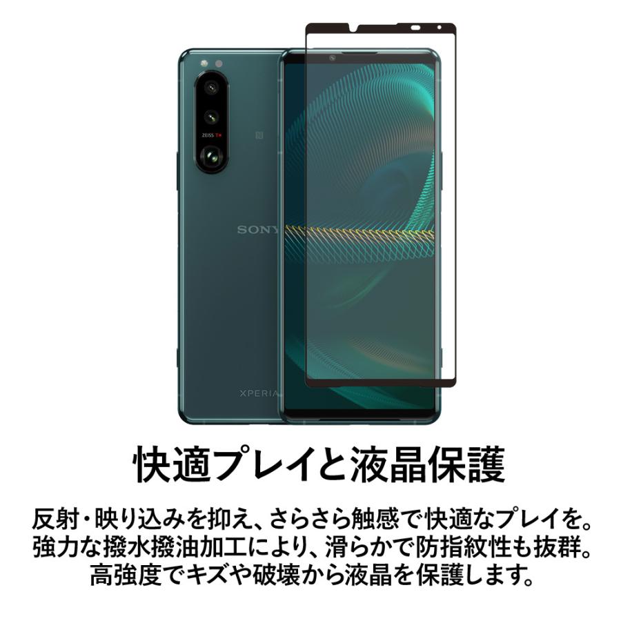 クロスフォレスト XPERIA 5 III 用 アンチグレア 液晶保護 ガラスフィルム |  | 02