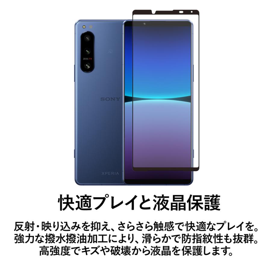 クロスフォレスト XPERIA 5 IV 用 アンチグレア 液晶保護 ガラスフィルム |  | 02