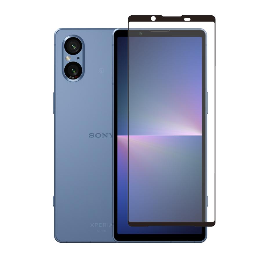 クロスフォレスト XPERIA 5 V 用 アンチグレア 液晶保護 ガラスフィルム | 